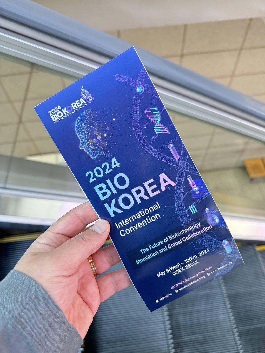 Today, I'm attending BIOKOREA 2024.