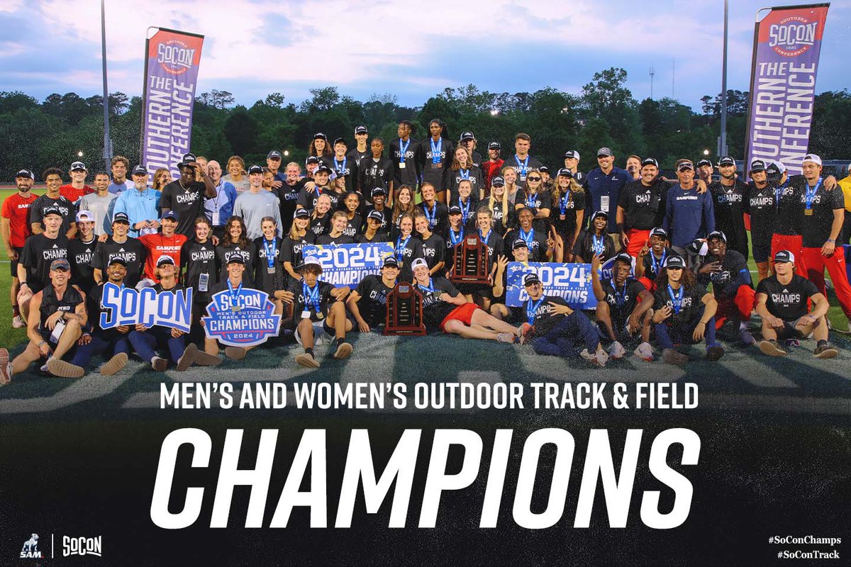 The Southern Conference (@soconsports) on Twitter photo ๐จ๐๐๐๐๐๐ ๐๐๐๐๐ ๐๐๐ ๐๐๐ ๐ฉ๐๐๐๐
๐๐๐ | <a href="/SamfordXC_TF/">Samford XC/Track & Field</a> x #SoConChamps ๐จ๐๐๐๐๐๐ ๐๐๐๐๐ ๐๐๐ ๐๐๐ ๐ฉ๐๐๐๐
๐๐๐ | <a href="/SamfordXC_TF/">Samford XC/Track & Field</a> x #SoConChamps
