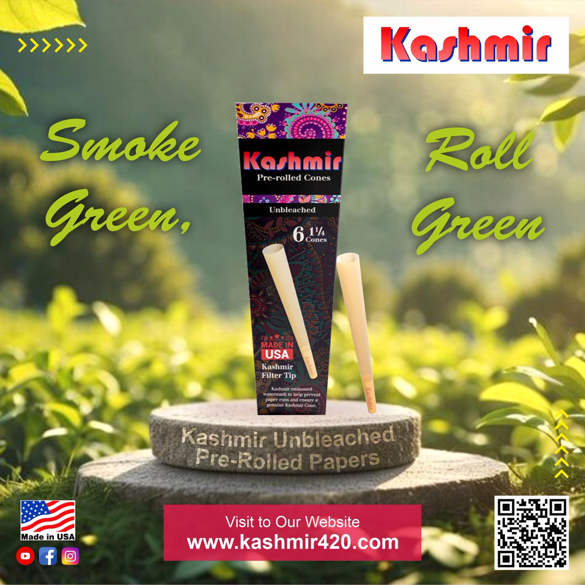 Introducing our premium organic rolling papers, crafted with care for a smoother, cleaner burn. Made from all-natural, sustainably sourced materials, our papers let you enjoy your herb the way nature intended. Buy now at zurl.co/E3cV #fyp #kashmir #tobacco #madeinus