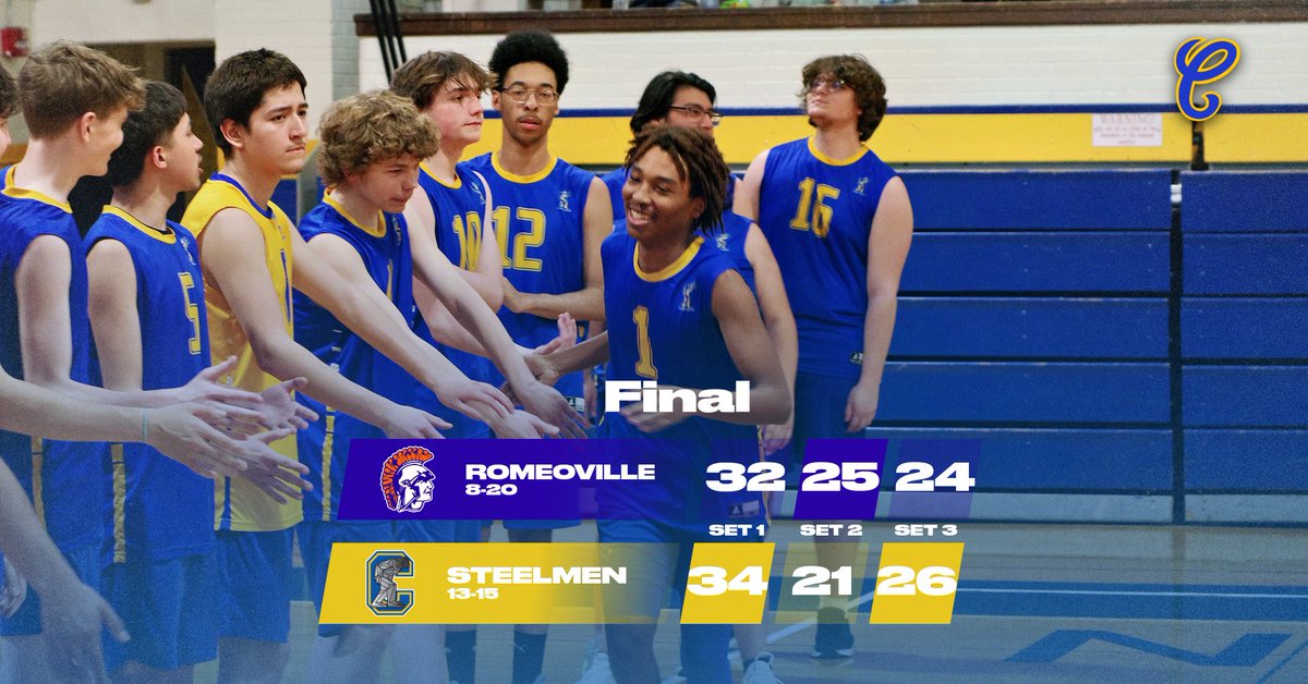 What an exciting game for the Steelmen! Another big conference win against Romeoville High School! Keep up the great work gentlemen!! @JolietCentralAD #onward #steelmenpride