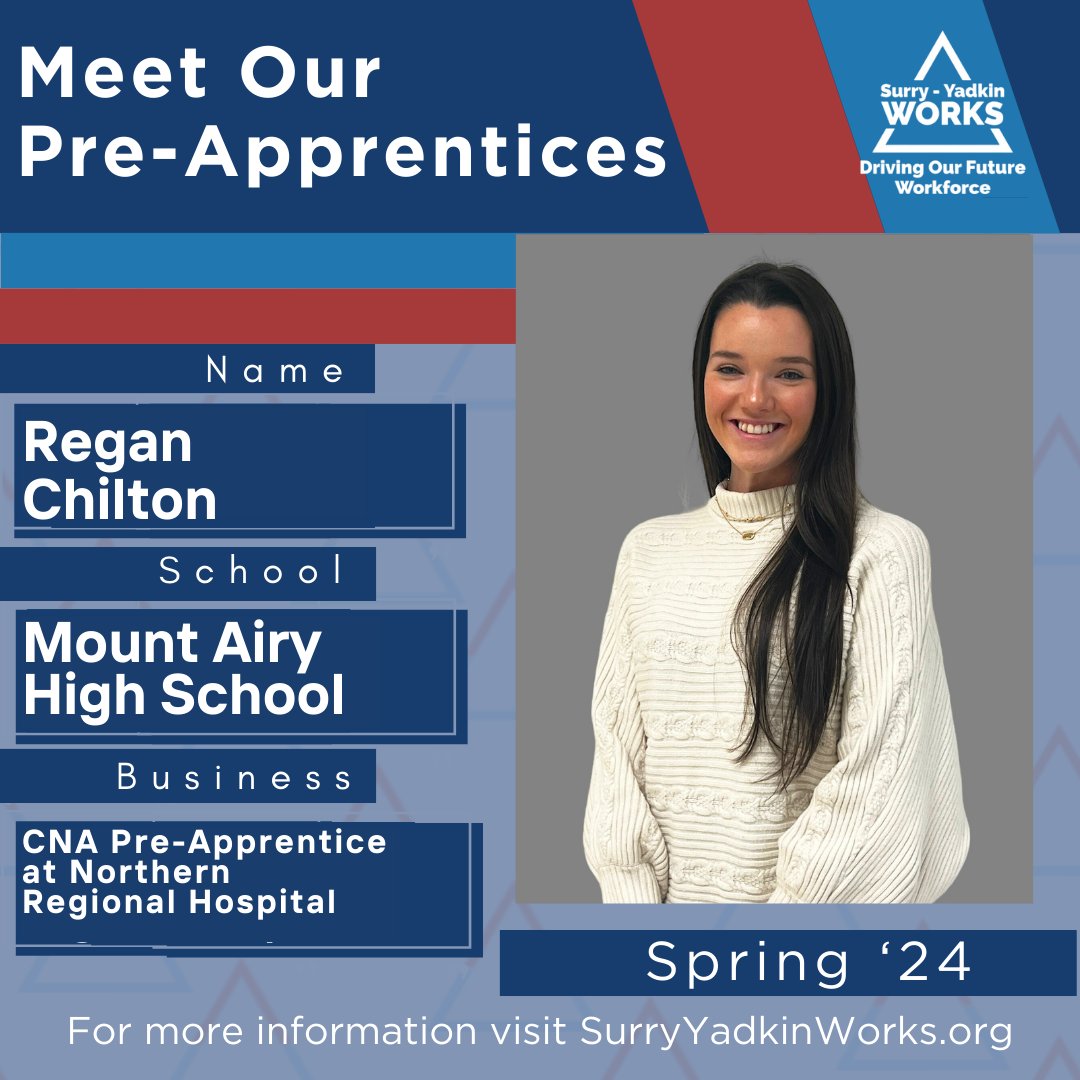 Regan Chilton, a Senior at @MACSchools, is learning about the Ultrasound unit as a CNA Pre-Apprentice at @ChooseNorthern. #SurryYadkinWorks #CTEforNC