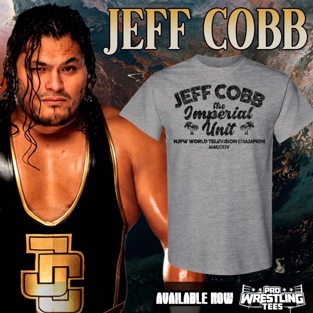 New @RealJeffCobb shirt now available at @PWTees #jeffcobb #njpw #unitedempire #prowrestling #prowrestlingtees #newjapanprowrestling #shirt