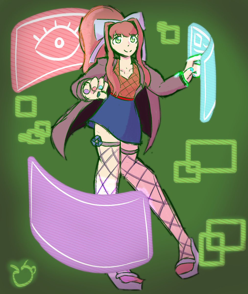 what if monika ddlc was a fighting game character that’d be cool #DokiDokiLiteratureClub