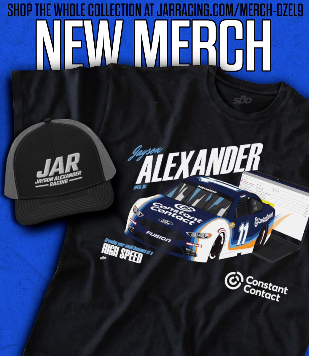 KICK IT IN HIGH SPEED💨

The Jayson Alexander Racing x @ConstantContact shirt is HERE

📱: jarracing.com/merch-Dzel9

@ConstantContact | #OneCTCT