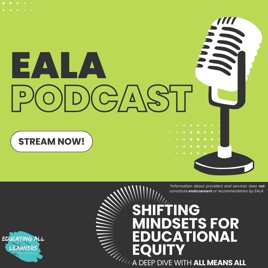 Listen: Shifting Mindsets for Educational Equity: A Deep Dive with All Means All - listen to this great conversation between @YESPrep and All Means All educatingalllearners.org/podcast/