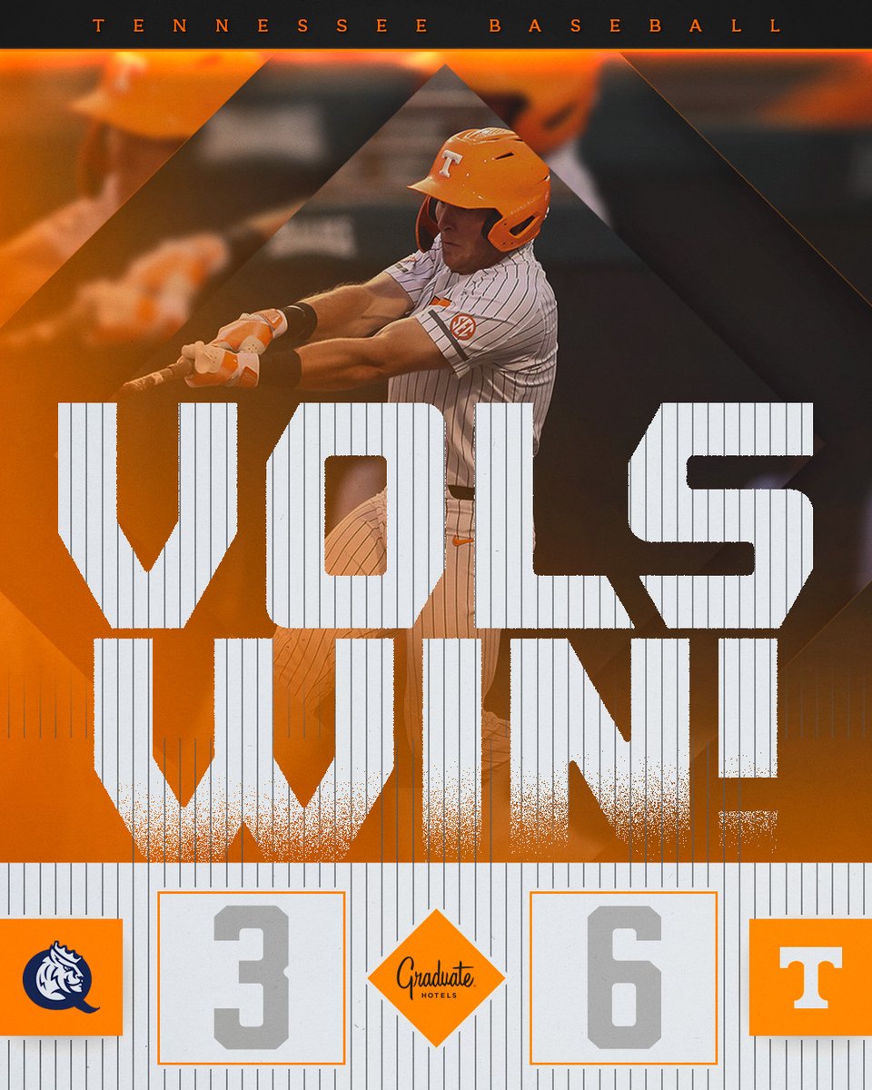 Had to sweat that one out a bit but got the job done. 😅 Fifth straight full season with 40 or more wins for the Vols! #GBO // #VolsWIN