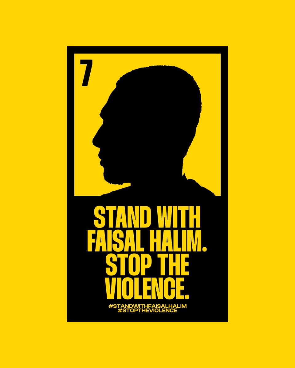 #StandWithFaisalHalim #StopTheViolence