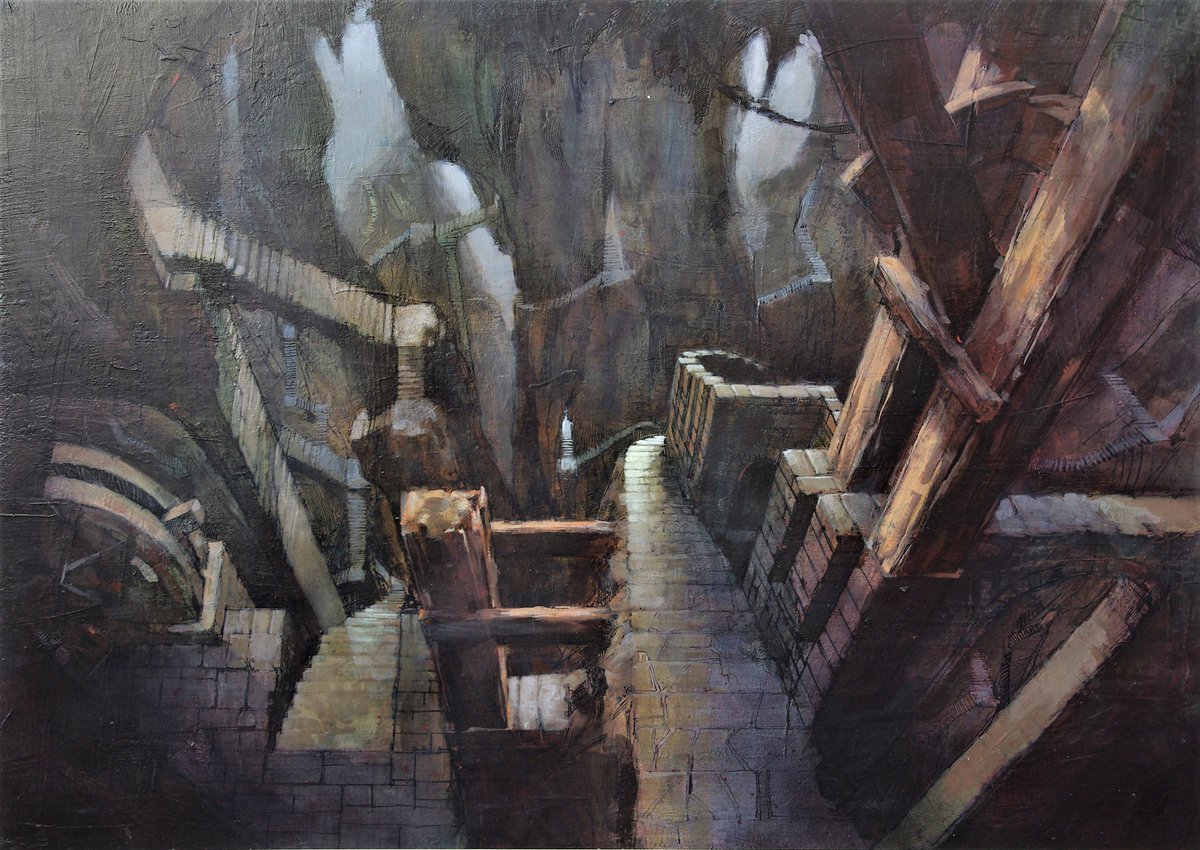 The Mines of Moria by Edwin Hirth 
(Lord of the Rings, 1978) #LOTR