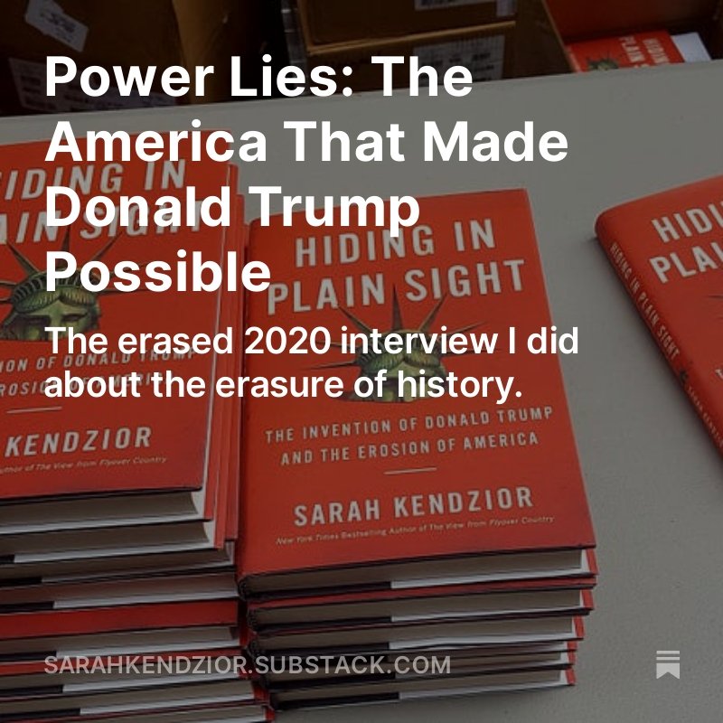 An interview from 2020 that sadly I could have given this week, since so little has changed -- down to Trump running again. sarahkendzior.substack.com/p/power-lies-t…