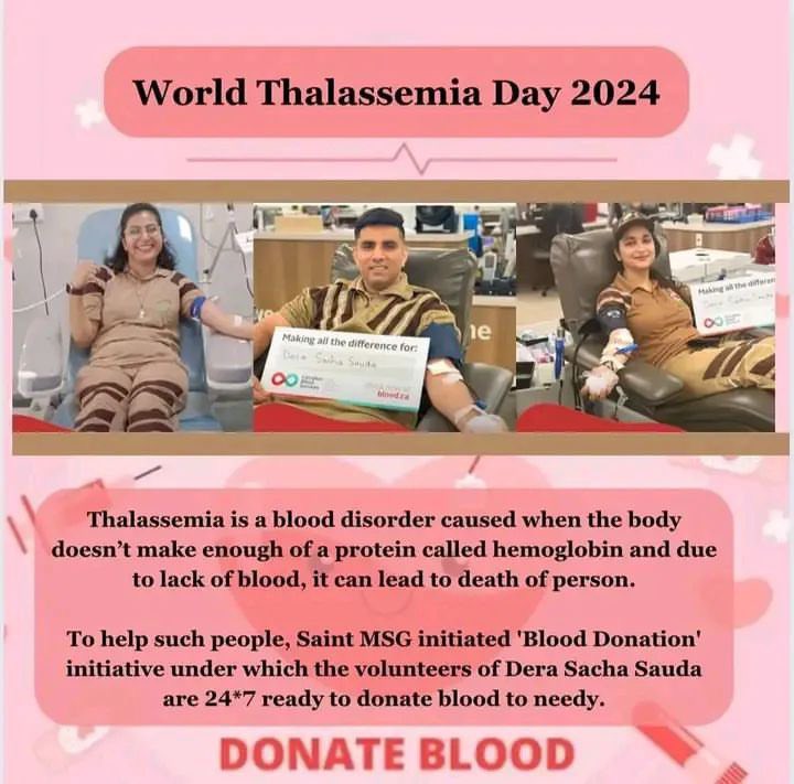In the Era of Selfishness, where people has thirst for the blood of others. There are many more “Super Heroes” (Real Humans) who used to donate blood to save the life of others without any sort of consideration
#WorldThalassemiaDay

Blood donor 
Selfless blood donation 
Ram Rahim