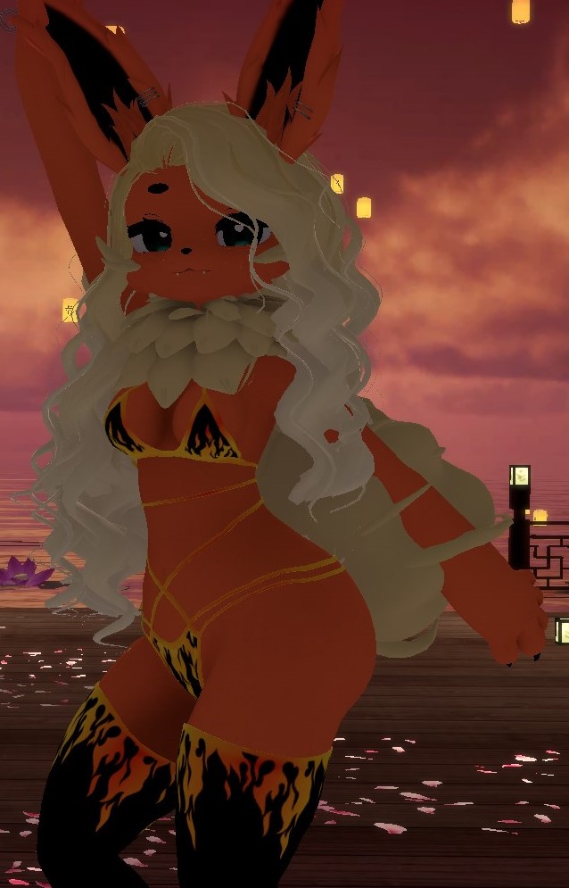 RoselynFlame66's tweet photo. currently testing sfw Flare she seems to be coming along pretty well! Still will be a bit as im doing the sfw first then the "special" version but bikini pics for now https://t.co/aMkTICd51x