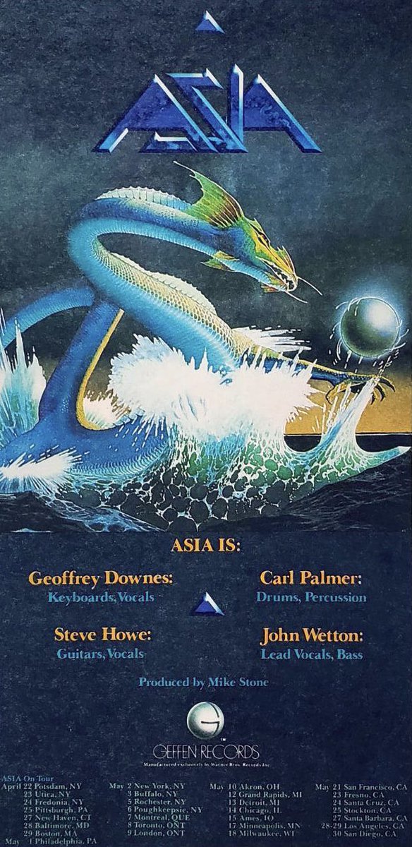 ASIA❗️ Today, May 8, ② in 1982, ASIA Played a show at Massey Hall, Toronto, ON, Canada‼️ @originalasia #SteveHowe #CarlPalmer @ELP_carl #JohnWetton #GeoffreyDownes