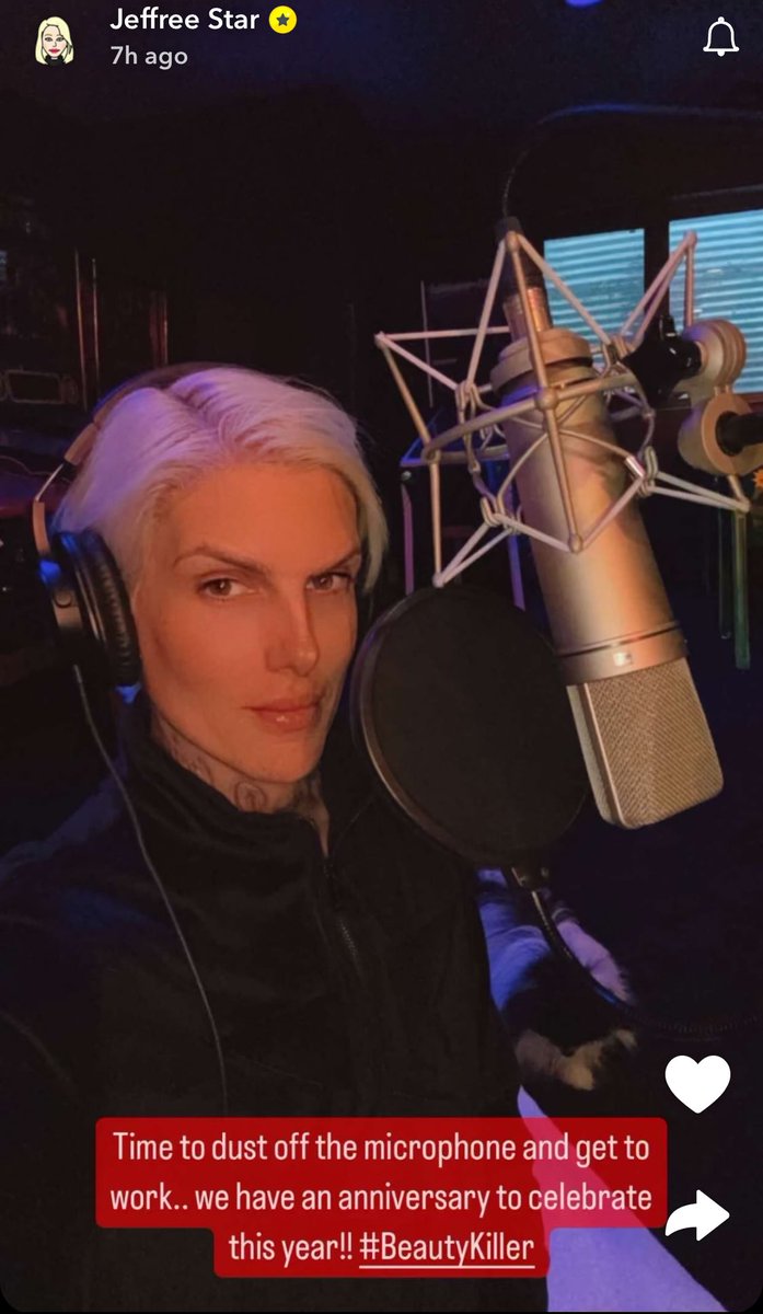 Drop the mic Jeffree star back in the studio #jeffreestar dropping a diss track on James Charles lol