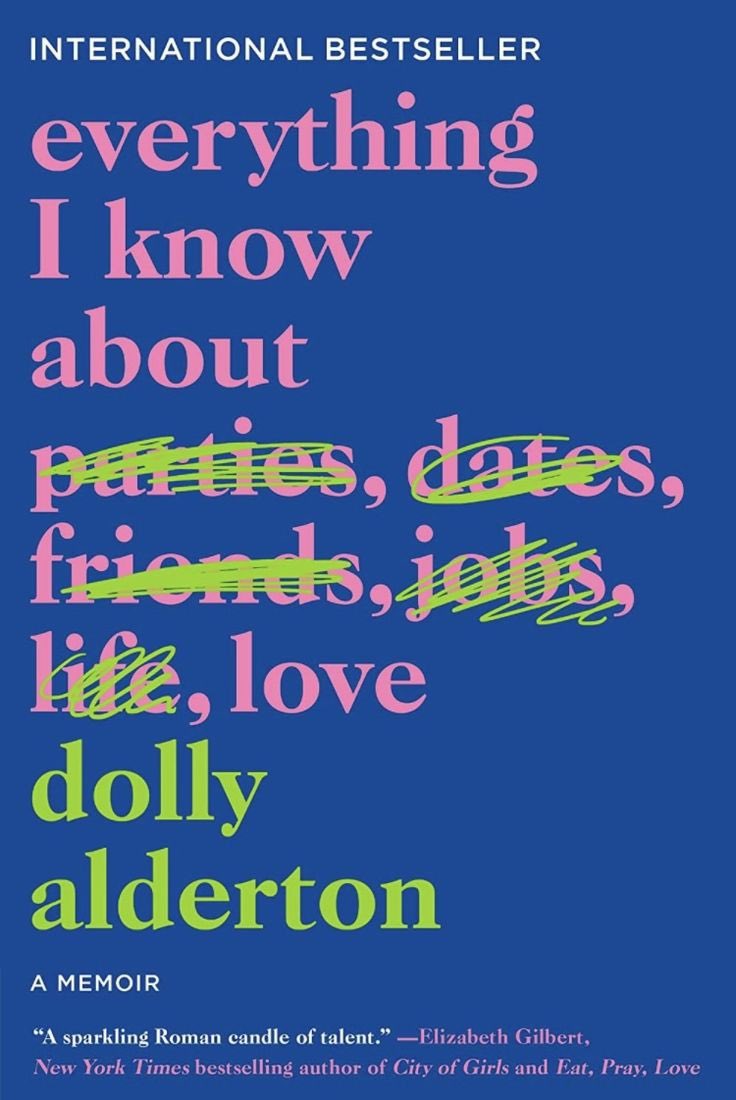 almost finished with the audio book. dolly has validated my feelings (past and present) about self love, friendship love, and romantic love. recommend it to all but definitely hits harder as a single gal #EverythingIKnowAboutLove #DollyAlderton