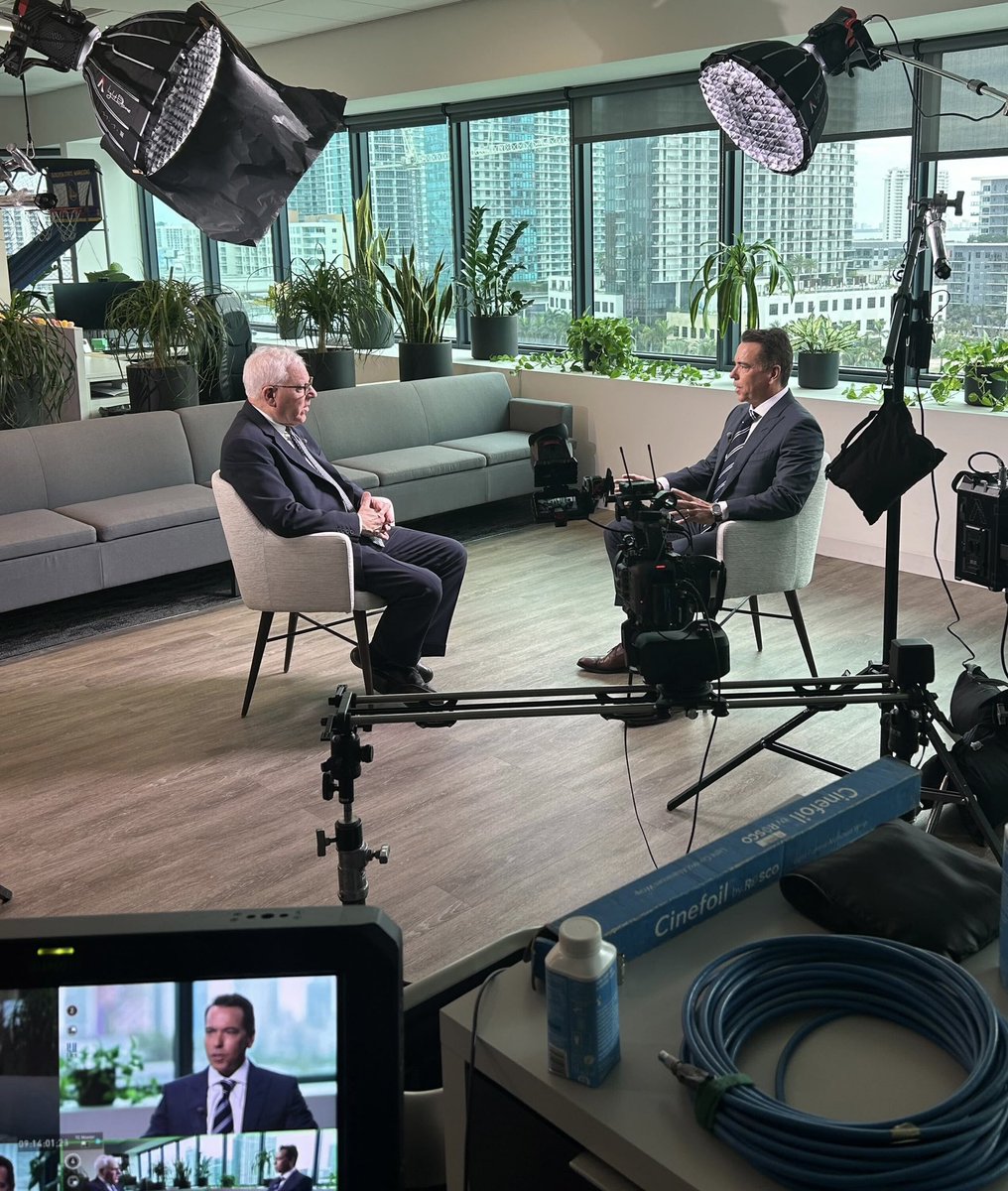 Great sitting down with @DM_Rubenstein in our Miami office to discuss software buyouts, interest rates, opportunities in Miami & my advice to those looking to get into the buyout world. Watch the full conversation on the premiere of @BloombergTV Wealth tonight.