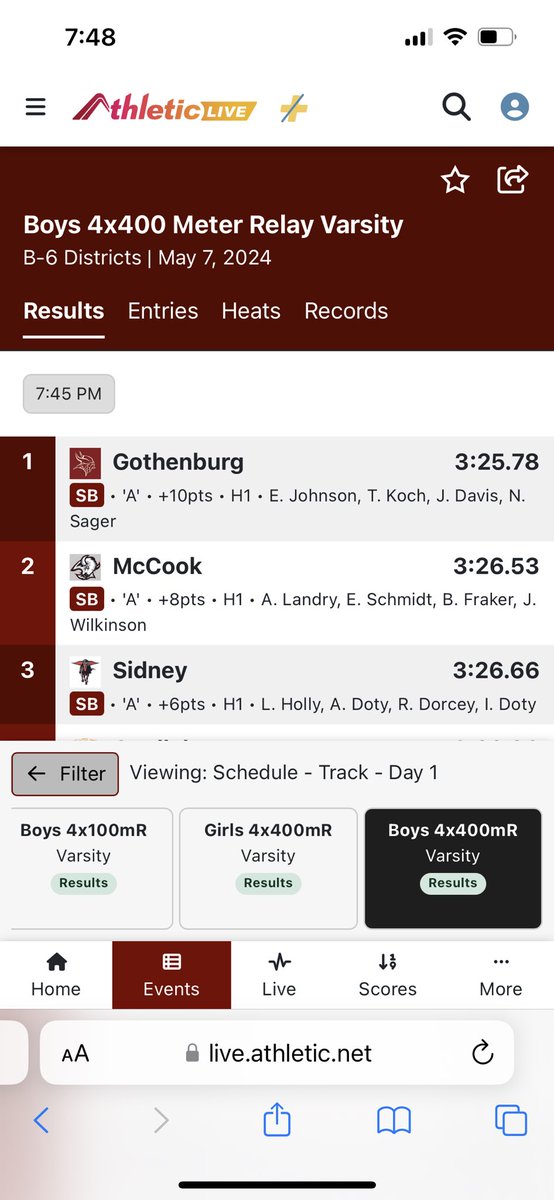 GREAT JOB today <a href="/BrettFraker22/">Brett Fraker</a>! 🎟️PUNCHED! GO BISON!