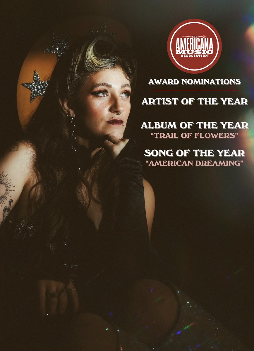 thank you sooo much @AMERICANAFEST 💐what a labor of love this has been! all your support and kind words mean the world to me. keep on american dreaming 🫶🏻 and congrats to joshua rilko for his nomination as instrumentalist of the year! much love ❤️