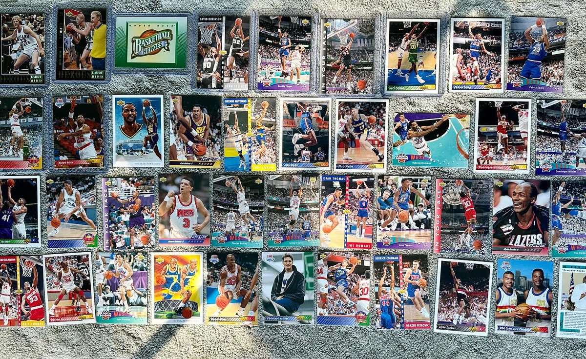 Boom Shakalaka! Hot Box! 🔥🚨The hits from the 1992 Upper Deck High Series box. Such a fun rip and felt good to pull a Shaq Rookie to finally add to my PC. Most of these are for sale, just message me! Who is your favorite? #junkwax #upperdeck #basketballcards #thehobby