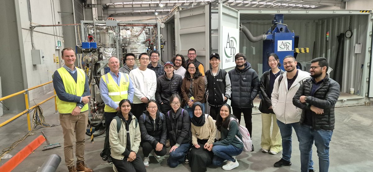 We learned a lot about the state of #plastic chemical recycling in Australia with the @Monash_Science #MGST students at a site visit to APR plastic. It's one of many solutions to rectify our plastic addition.
