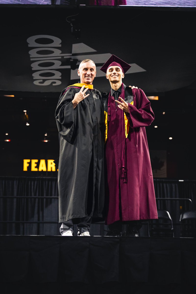 Proud of our STUDENT-Athletes 🙌 Congratulations to Alonzo Gaffney, Adam Miller, and Bobby Hurley on graduating from @ASU 🎓