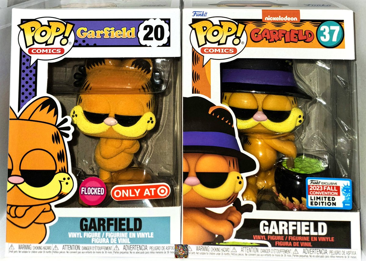 Happy POP! Two's-day! 😻🍝
Week 55: Mr. I Hate Monday's 

With the release of the new wave ~ thought it was as good a time as any to feature the lasagna lover

Flocked(2020)
vs
Halloween(2023)

#FunkoPop #FunkoFunatic #FunkoFam #Garfield #JimDavis #Comics #Collectibles #Nostalgia