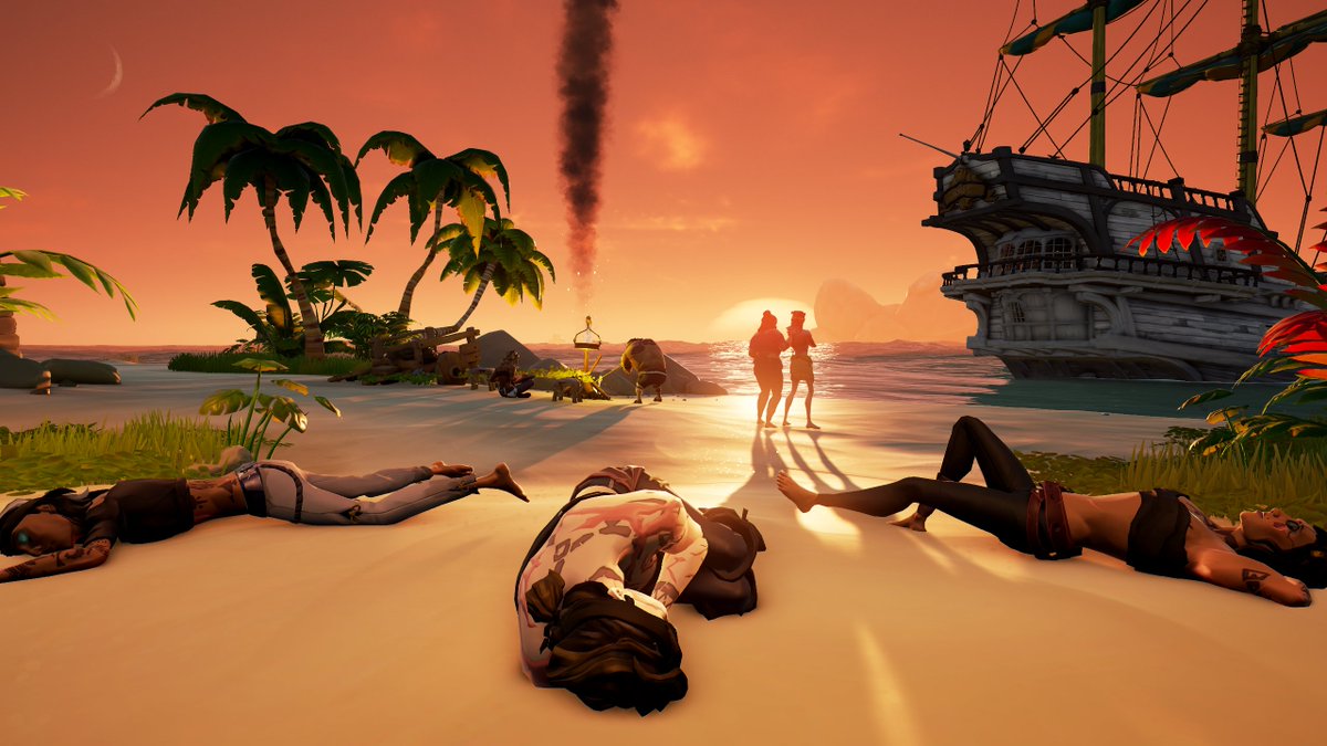 Sunset chill...
#SoTShot Theme : Stunning Sunsets
@SeaOfThieves #SeaOfThieves