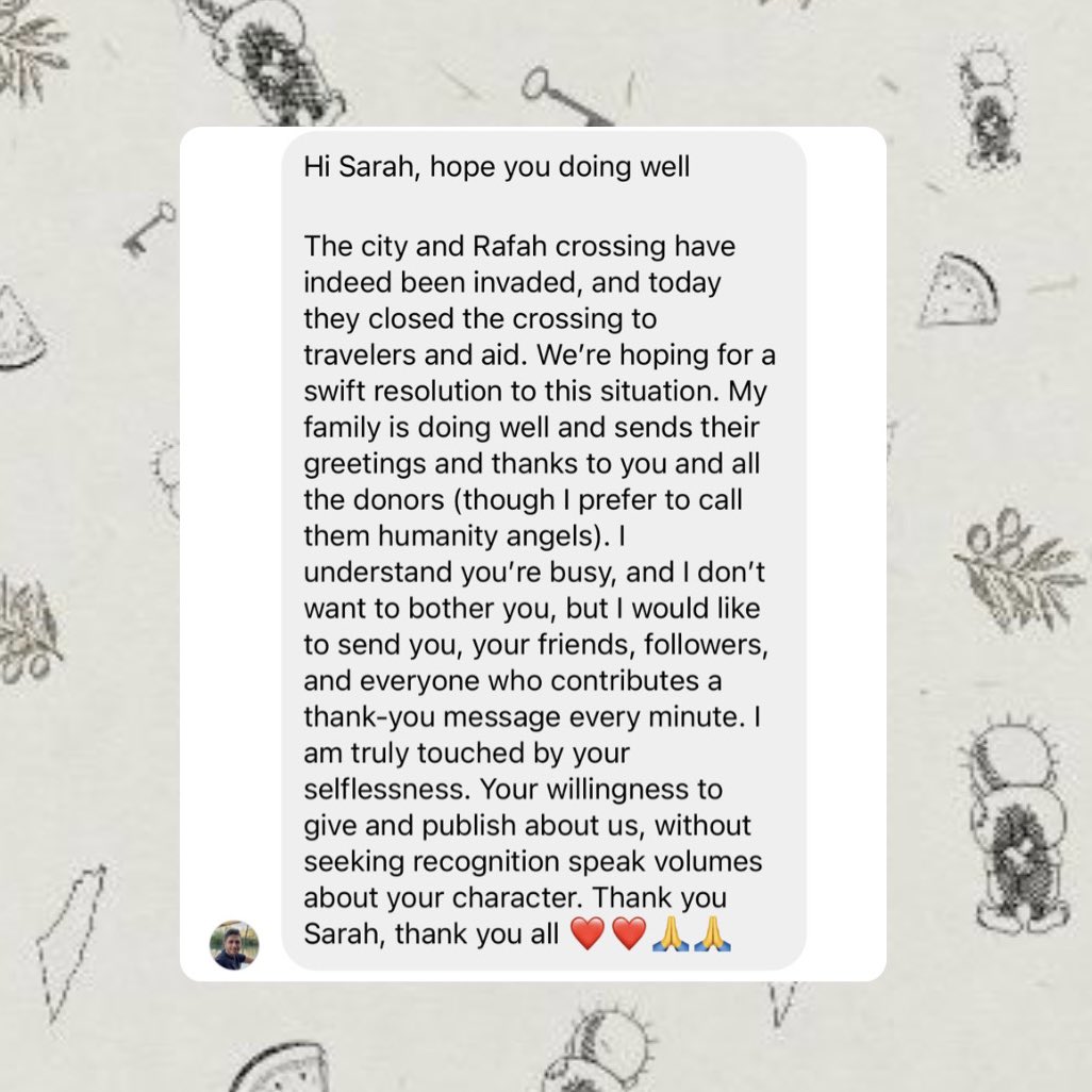 An update from Khaled and his family!! Thank you all for your help! We still have a ways to go but we’re making a difference!