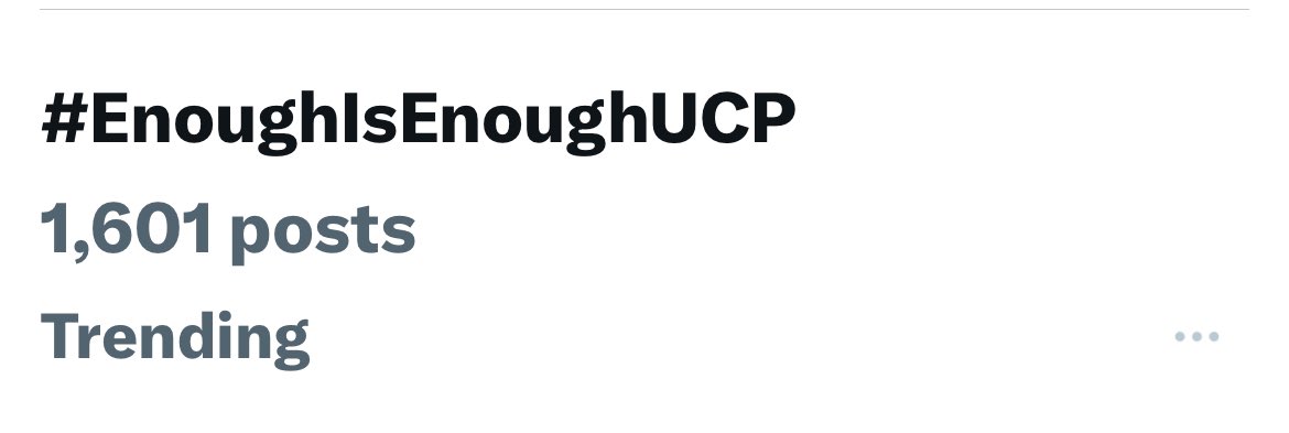 Let’s do it people! 
#EnoughIsEnoughUCP 
#EnoughIsEnoughUCP 
#EnoughIsEnoughUCP 

Had enough yet Alberta?  Tired of incompetence and waste, risking people’s lives? 

Have your say!   Let’s demand decent leadership May 25.