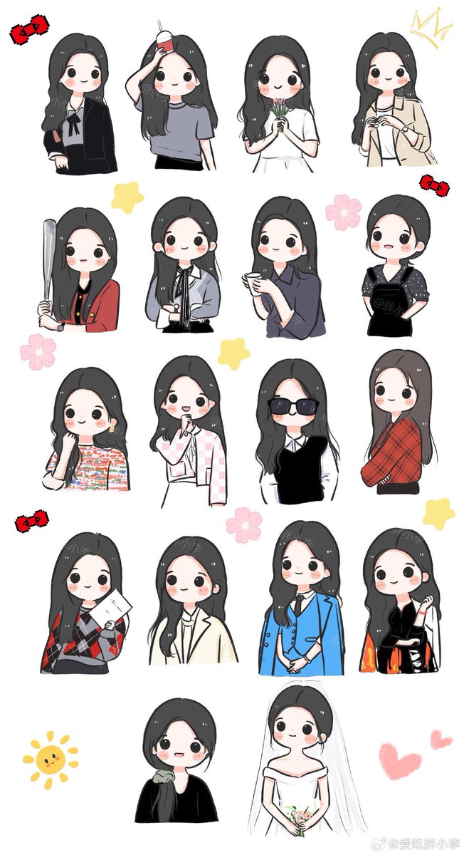 hong haein & some of her outfits. got this from jiwon’s supertalk in weibo. so cuteeee 🥹