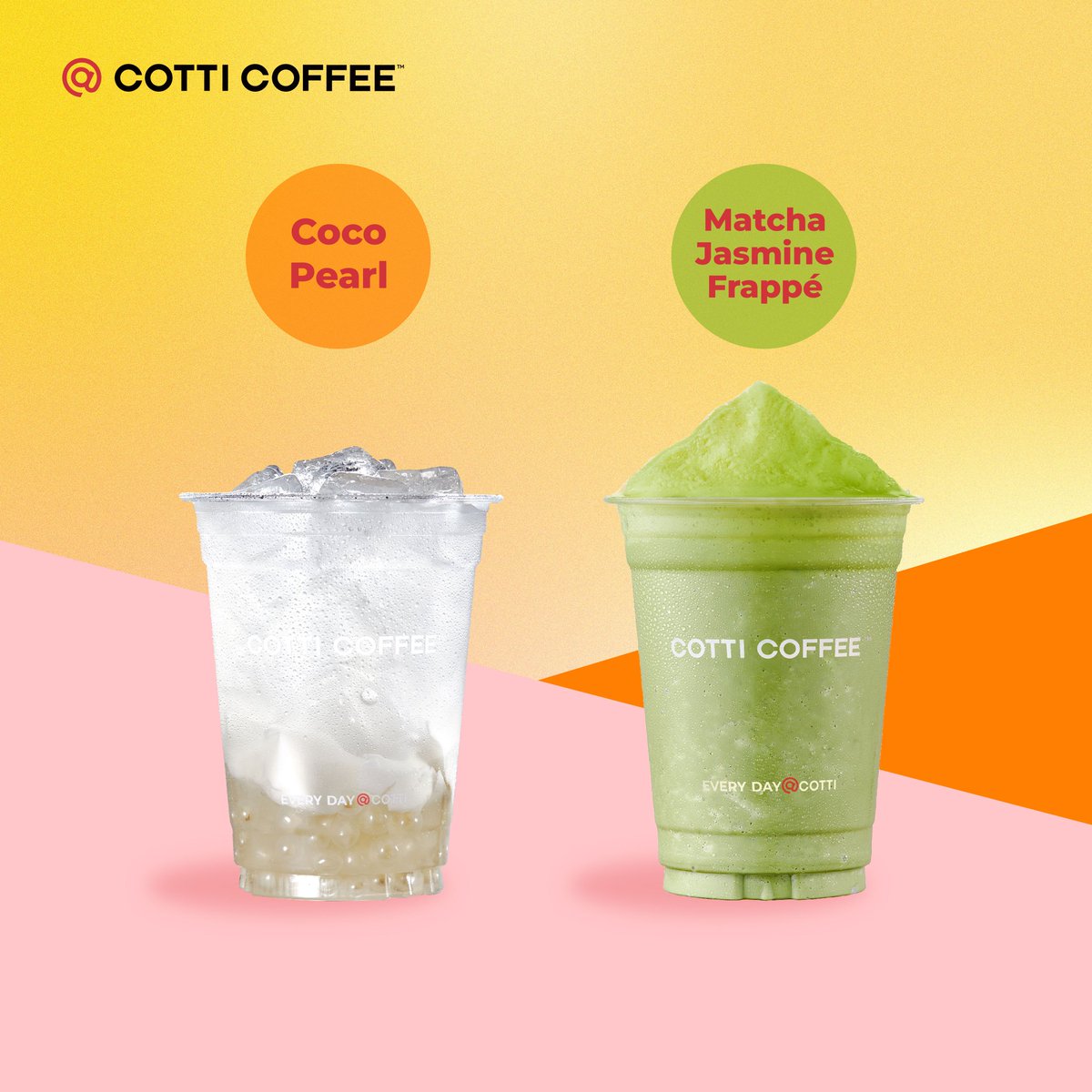 🌟 This May, refresh your days with COTTI's exclusive drinks! 🌟

🥥Coco Pearl

🍵Matcha Jasmine Frappé

#cotticoffee#everydaycotti#drinkcoffee#coffeelover#specialoffer