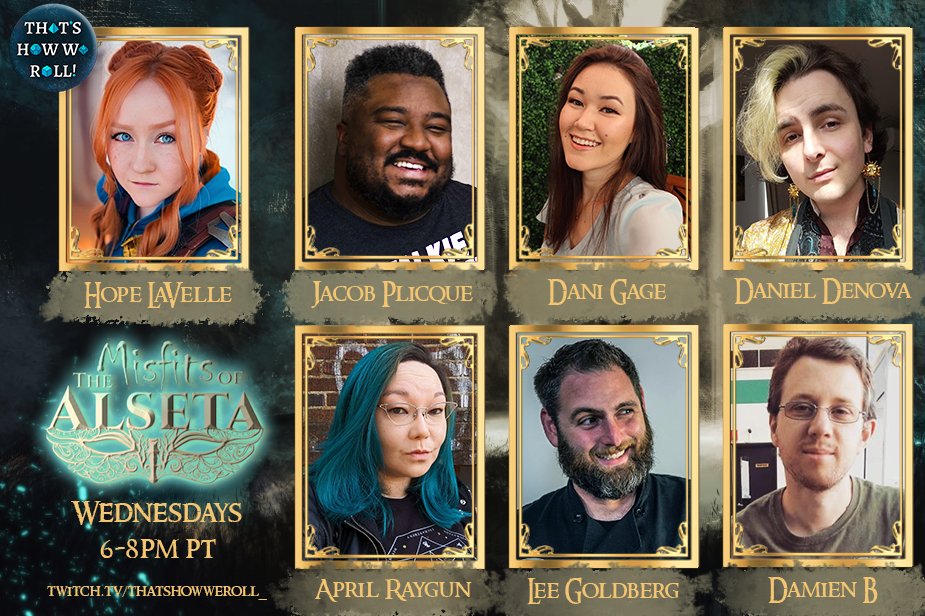 TOMORROW. 6pm PT. 

The Misfits return after an epic fight with a Skeletal Horde, looking to find equipment to turn the tide against the Nightmare King. Last time there was MAP MADNESS; will we be able to behave ourselves this time? (Spoiler: No....No.)

twitch.tv/thatshowweroll_