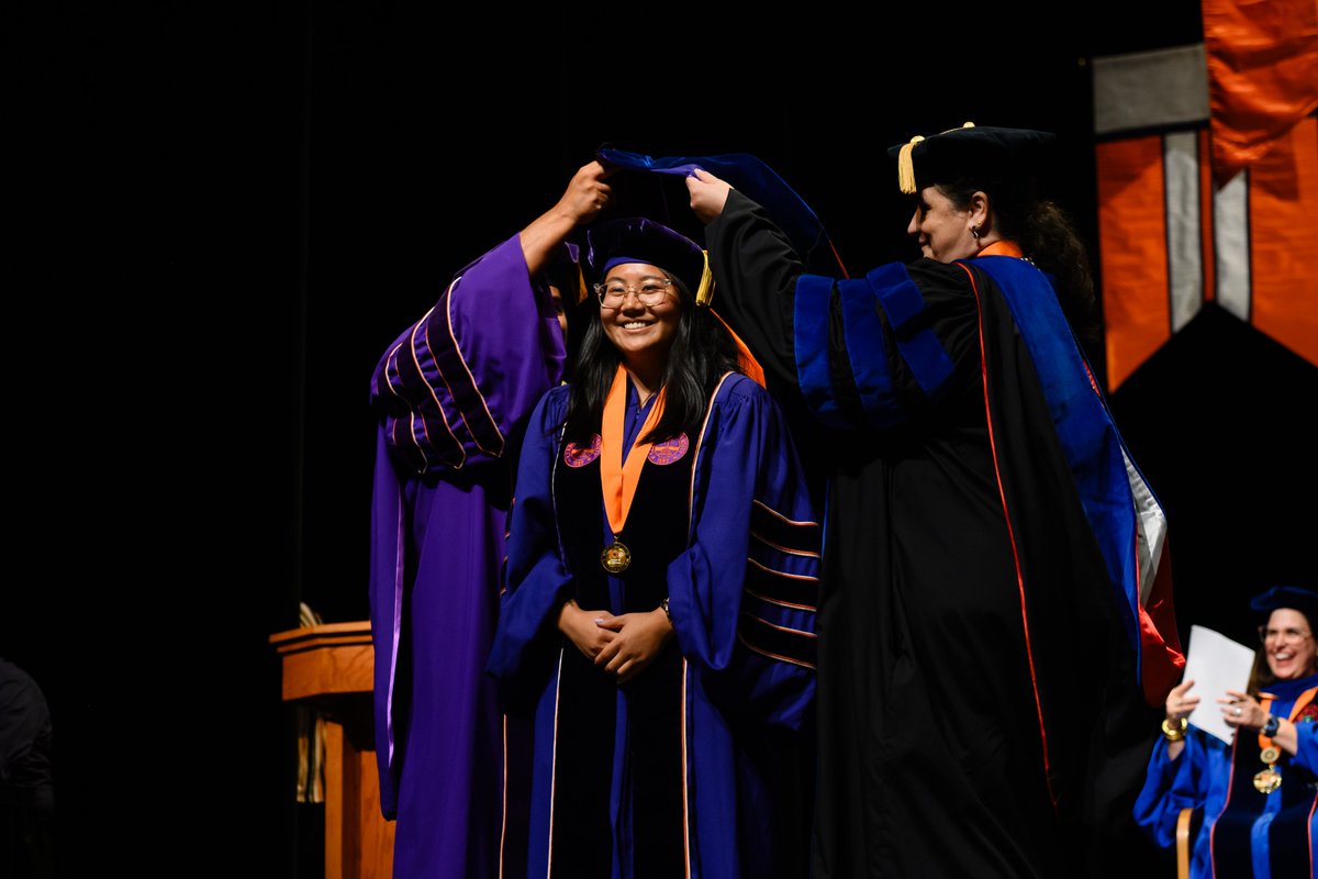 I can’t wait to see the impact these new doctoral degree recipients will have on the world as we celebrate 100 years of graduate education at Clemson. Congratulations, and go make a difference!
