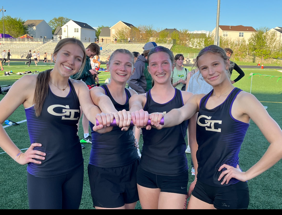 Congrats to Lilly, Katie, Reese, and Celia for qualifying for State in the 4x4 with a 4:06.02!