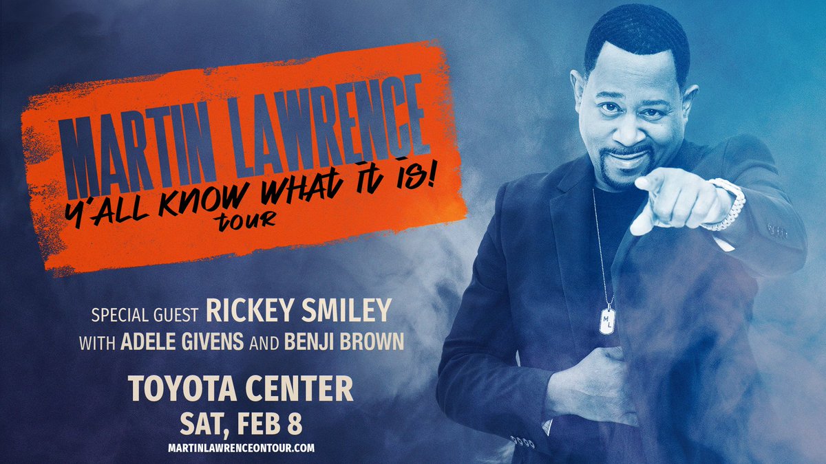 Ya boy Marty Mar returns to headline his first arena tour in 8 years! You can catch him with special guests Rickey Smiley, Adele Givens, and Benji Brown at Toyota Center on February 8. Tickets go on sale Friday, May 17 at 10am. More info: bit.ly/3y6iadk