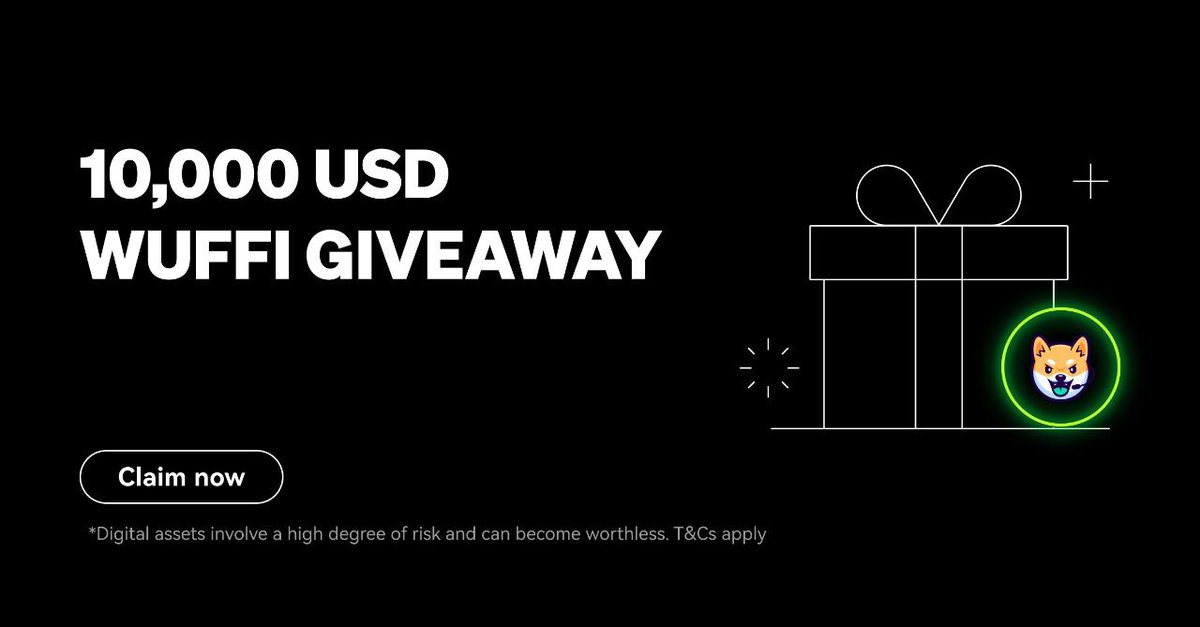 Torreto56211959's tweet photo. 🚀 Exciting news!
@WUFFI_Inu is giving away 10,000 USDT worth of $WUF on @okxweb3 Wallet!
Follow the simple tasks to qualify. Don't miss out!
#WUF #OKXWallet #Giveaway

Entry ends May 14th.

Giveaway details: https://t.co/dIGaFnbLsA https://t.co/46gwH3pJua