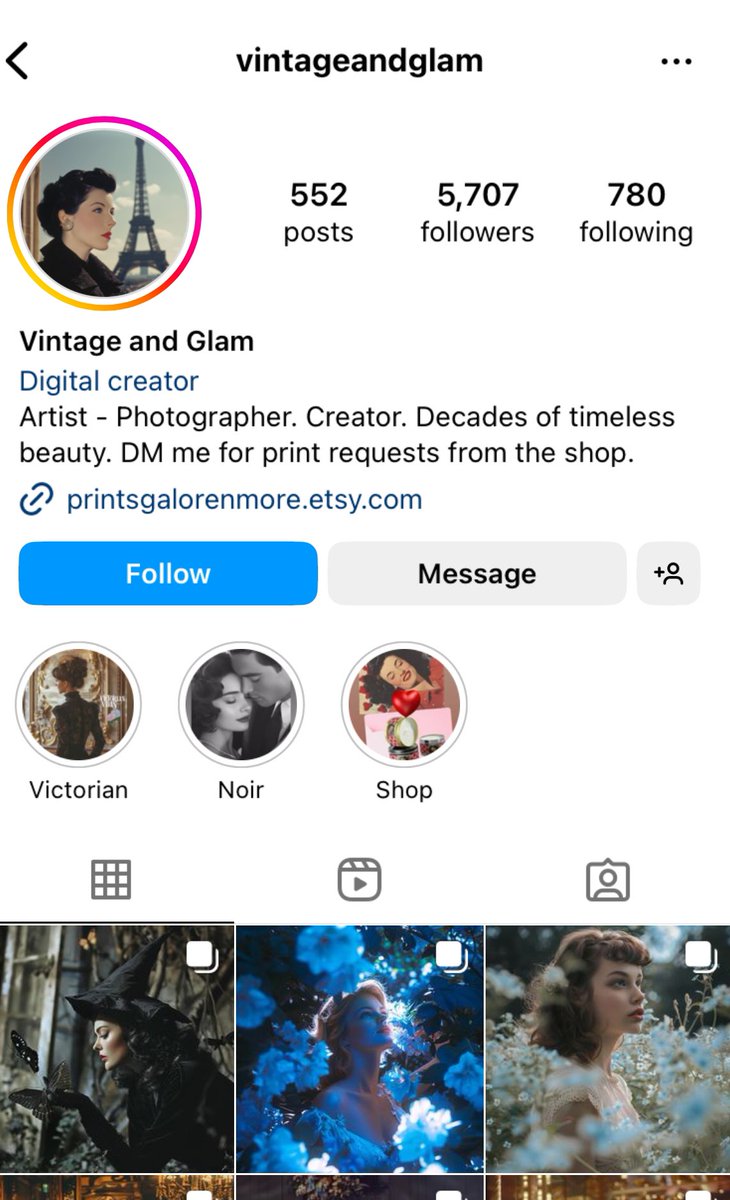 This is so despicable. U call urself an artist, photographer, creator and are selling prints but it’s all freaking ai. Disgusting behavior #vintage #vintagecommunity #antiai