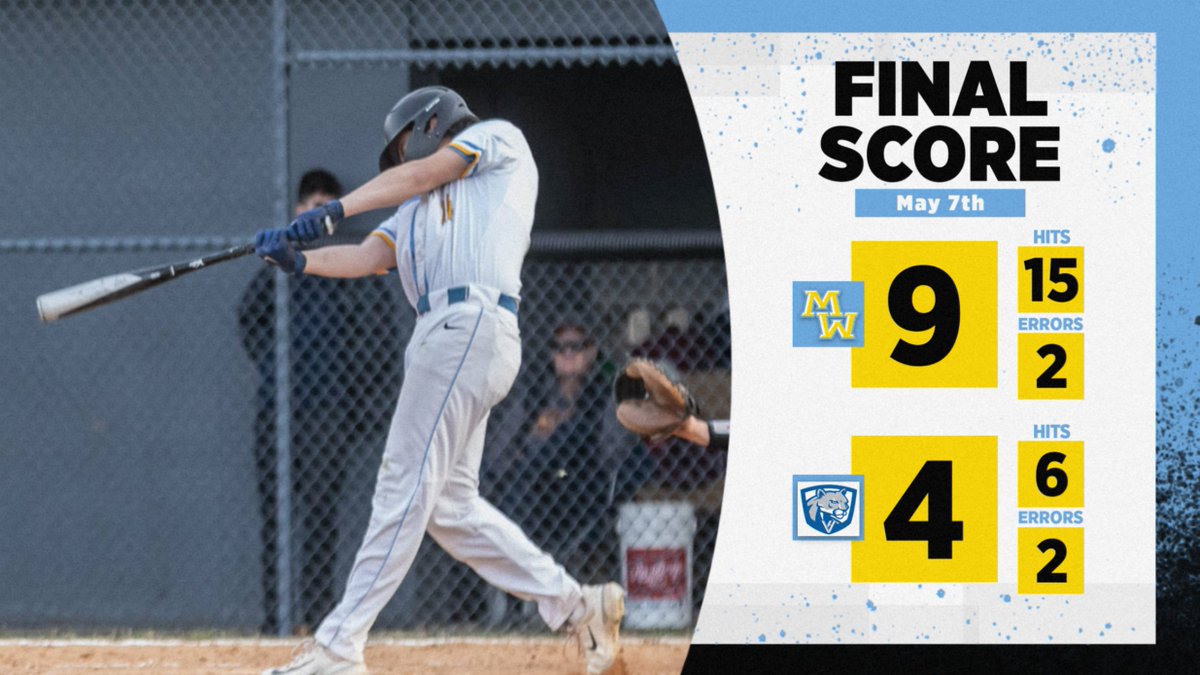 Warriors with a nice 9-4 win vs. Vernon Hills. Offense tallied 15 hits, led by Carson's 3. Steingard got the win, giving up 2 ER in 4.1 ip. Host the Cougars in game 2 on Thursday. <a href="/mwwarriors/">MW Athletics</a>