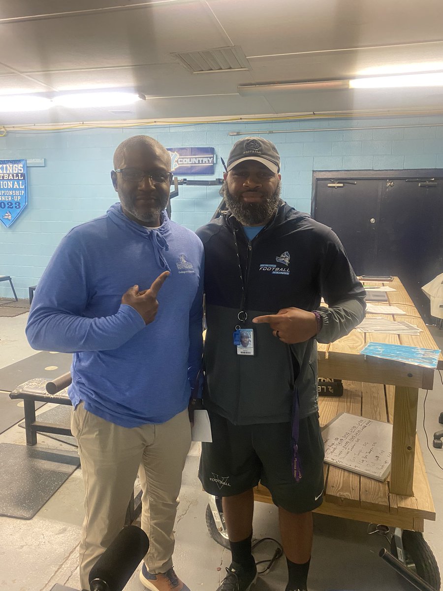 Thanks to Coach <a href="/DrCoachTyJones/">Dr. Tyrone Jones</a> and <a href="/FSUBroncos/">FSU Broncos</a> for stopping by Viking country today!