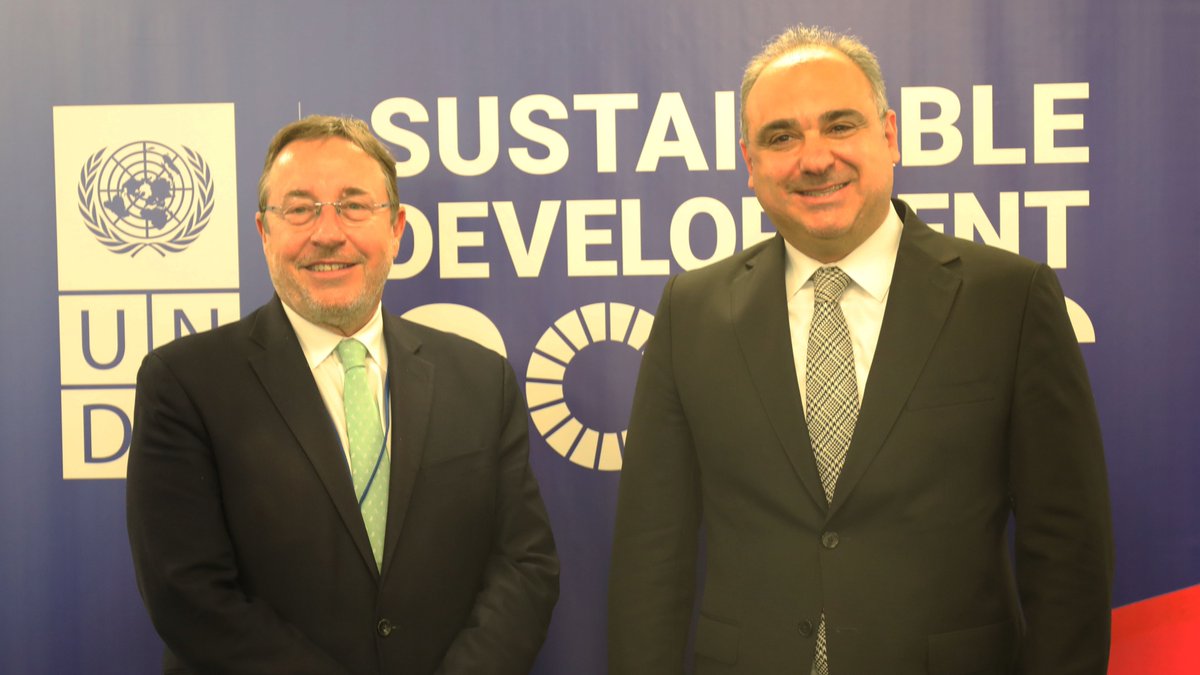 Pleased to meet with HE. Hadi Hachem, Ambassador of @LebanonUN. We discussed @UNDP+Lebanon's shared priorities on joint initiatives to support Lebanon’s communities hosting Syrian refugees through infrastructure rehabilitation and livelihoods.
