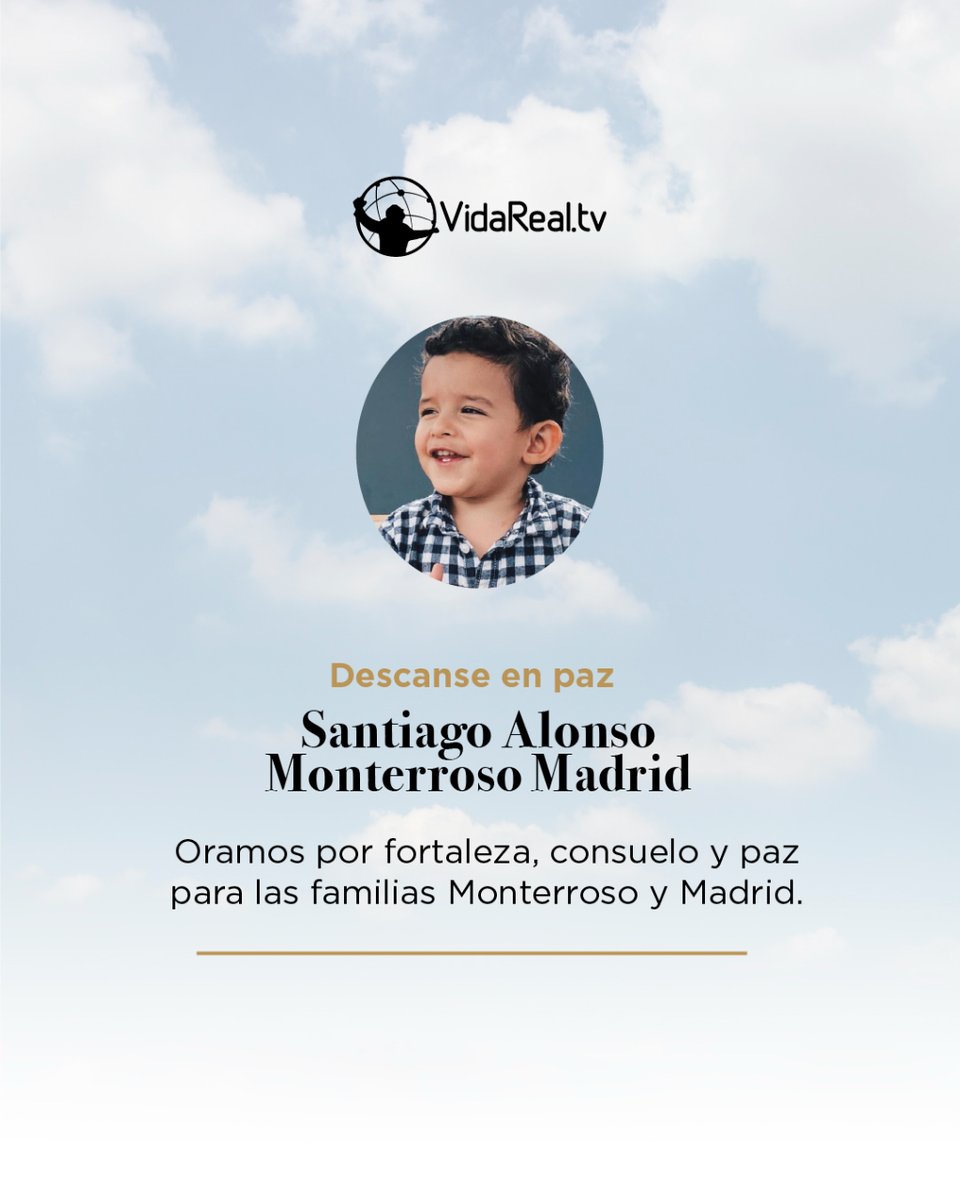 VidaRealTV's tweet photo. Nos unimos y oramos por fortaleza, consuelo y paz para las familias Monterroso y Madrid. https://t.co/8eLwazRaGp