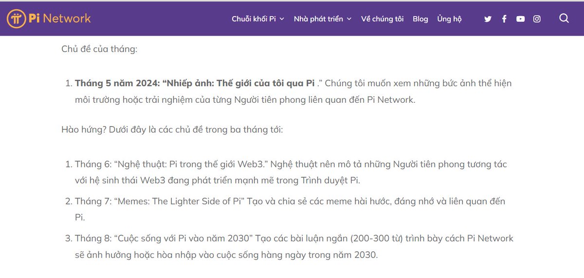 NamthangidolNam's tweet image. Các chủ đề của #PiArt được @PiCoreTeam đã, đang và sẽ triển khai trong tháng 5, 6, 7, 8.

Các #Pioneers có khả năng sáng tạo có thể tham gia nhé.

Mục tiêu của PiArt nhằm lan tỏa giá trị của mạng Pi nhiều hơn.