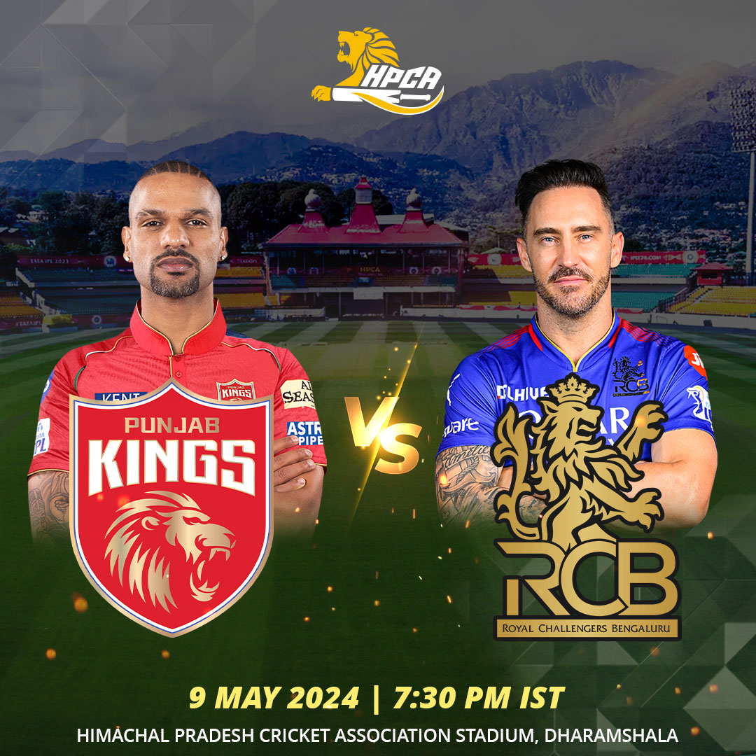 Just 1 day to go for an exciting showdown at HPCA Dharamshala! Punjab Kings takes on Royal Challengers Bengaluru in a thrilling match-up. So, who's ready for some cricket action? 🏏 Join us for an unforgettable game filled with excitement and cheers! #PBKSvsRCB #TATAIPL2024