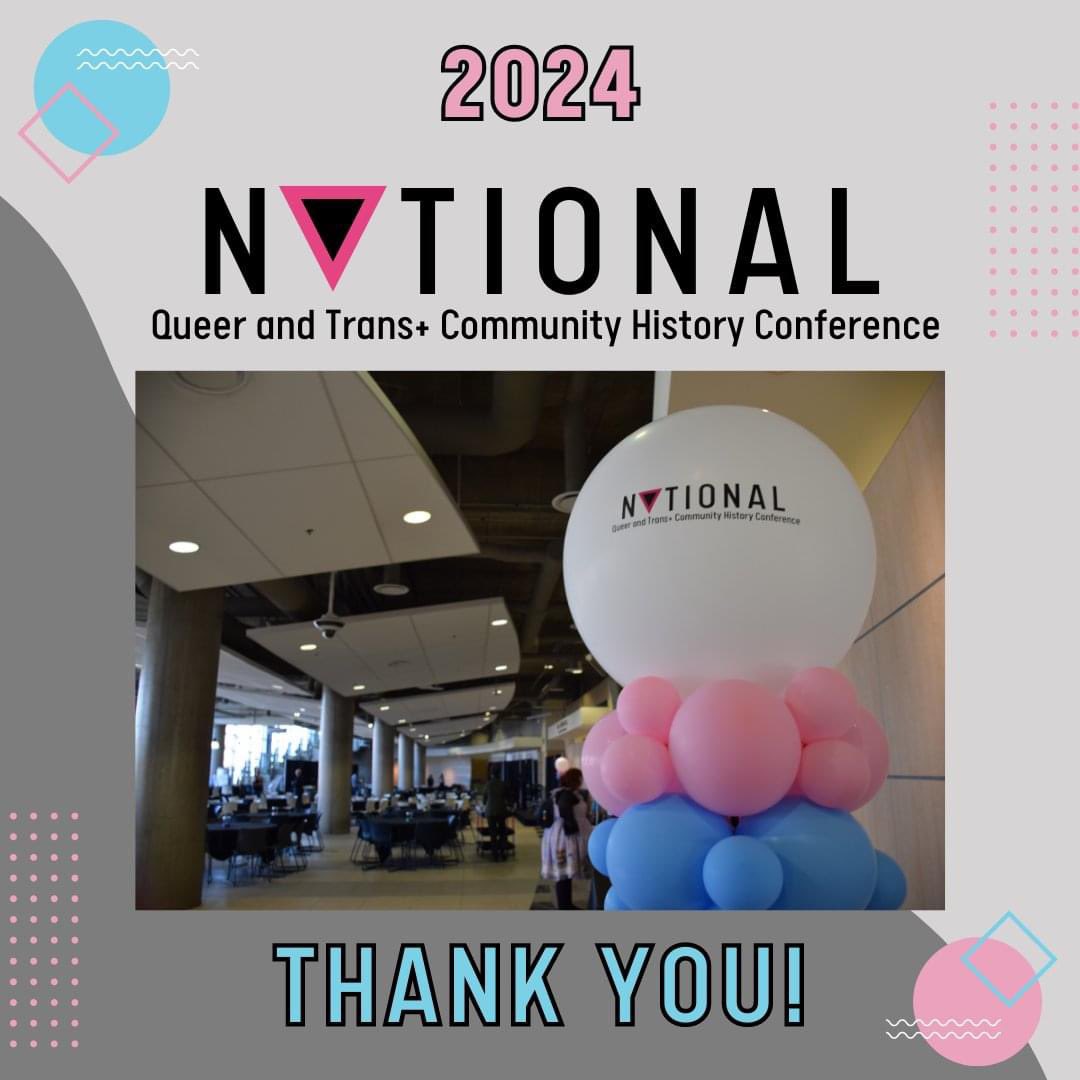 Thank you to our 150+ participants, volunteers, and sponsors who all helped to make the National Queer and Trans+ Community History Conference a successful and wonderful event. Looking forward to the next conference in 2026! #nqtchc #transhistory #queerhistory