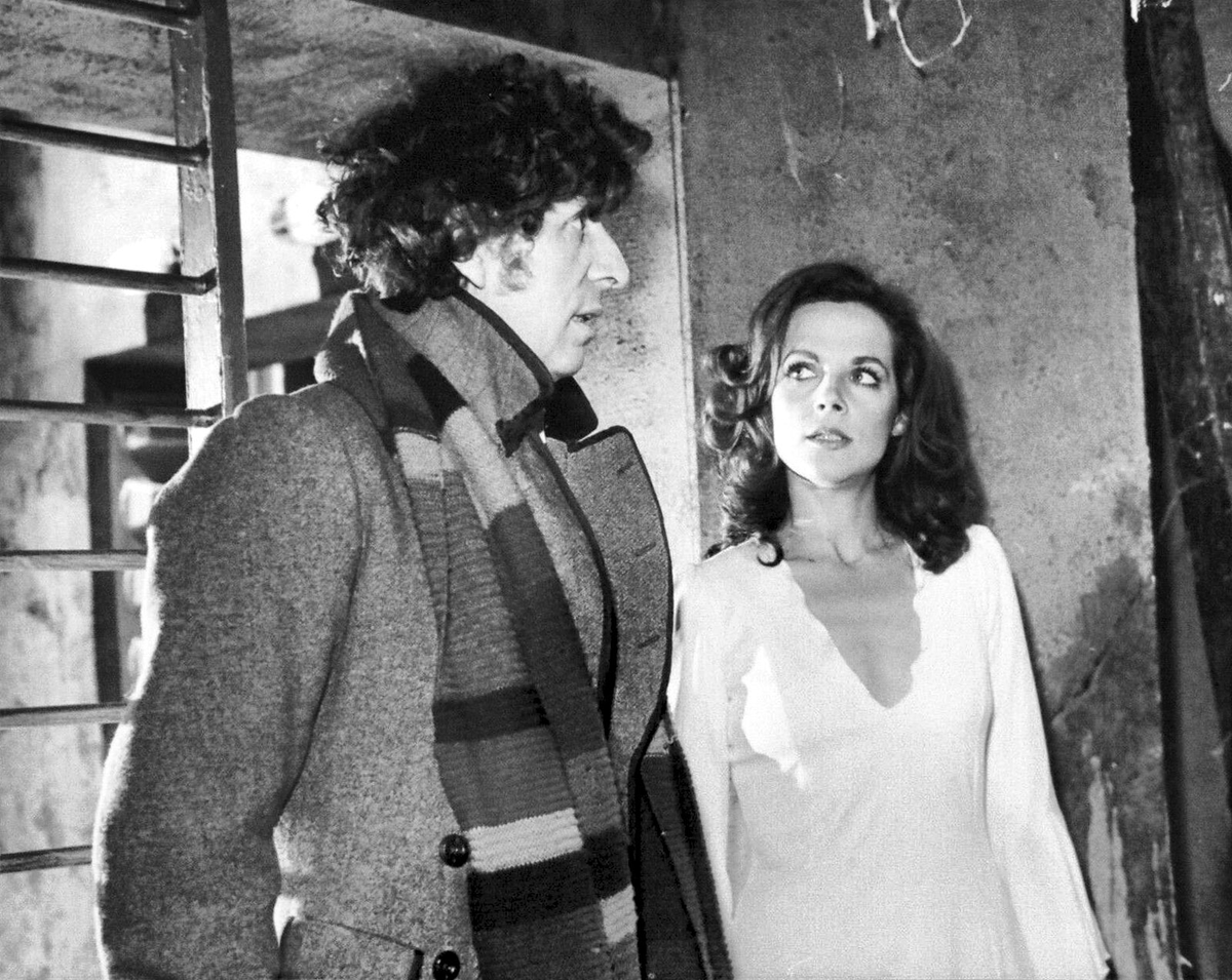 Tom Baker and Mary Tamm during 'The Armageddon Factor'. #TomBaker #DoctorWho #FourthDoctor
