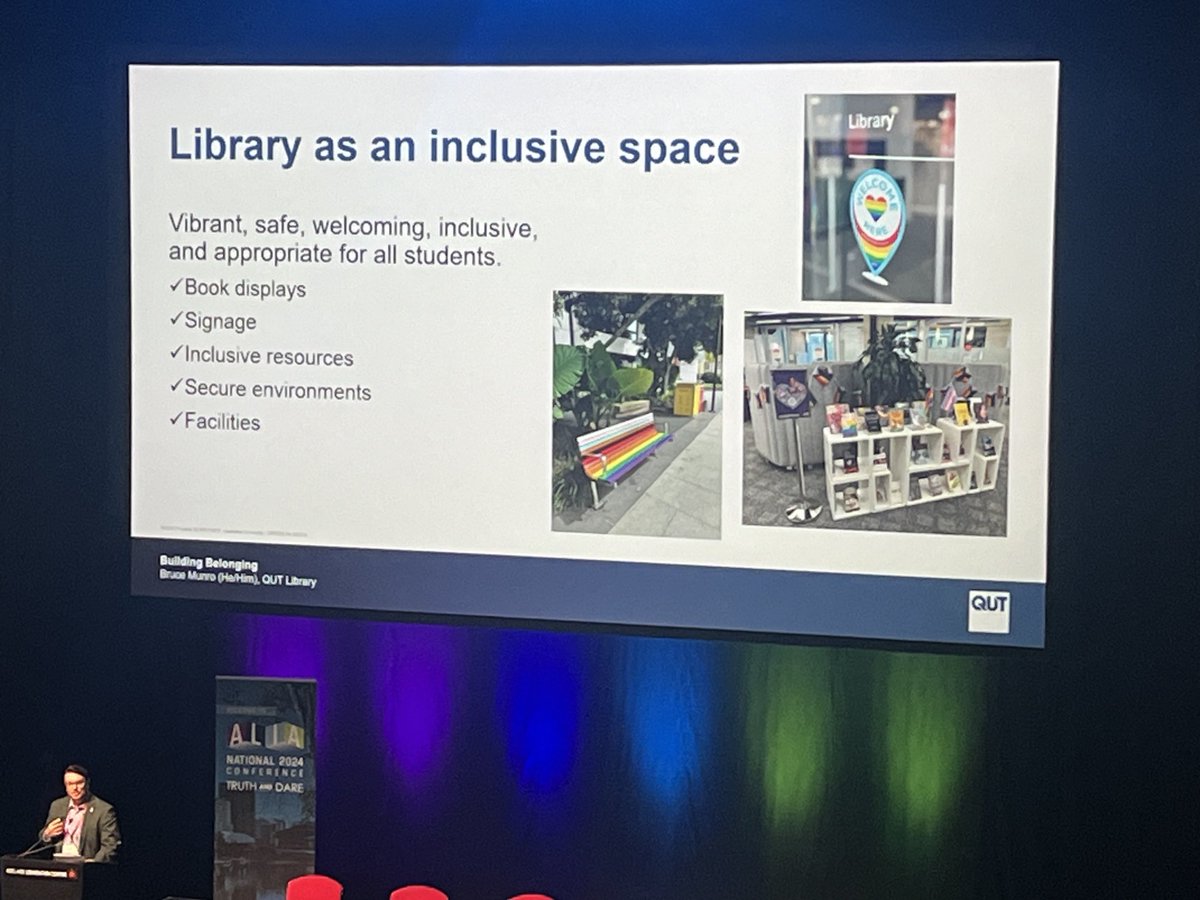 #library spaces promote inclusivity in a number of ways for gender diverse communities #National24 #TruthDare