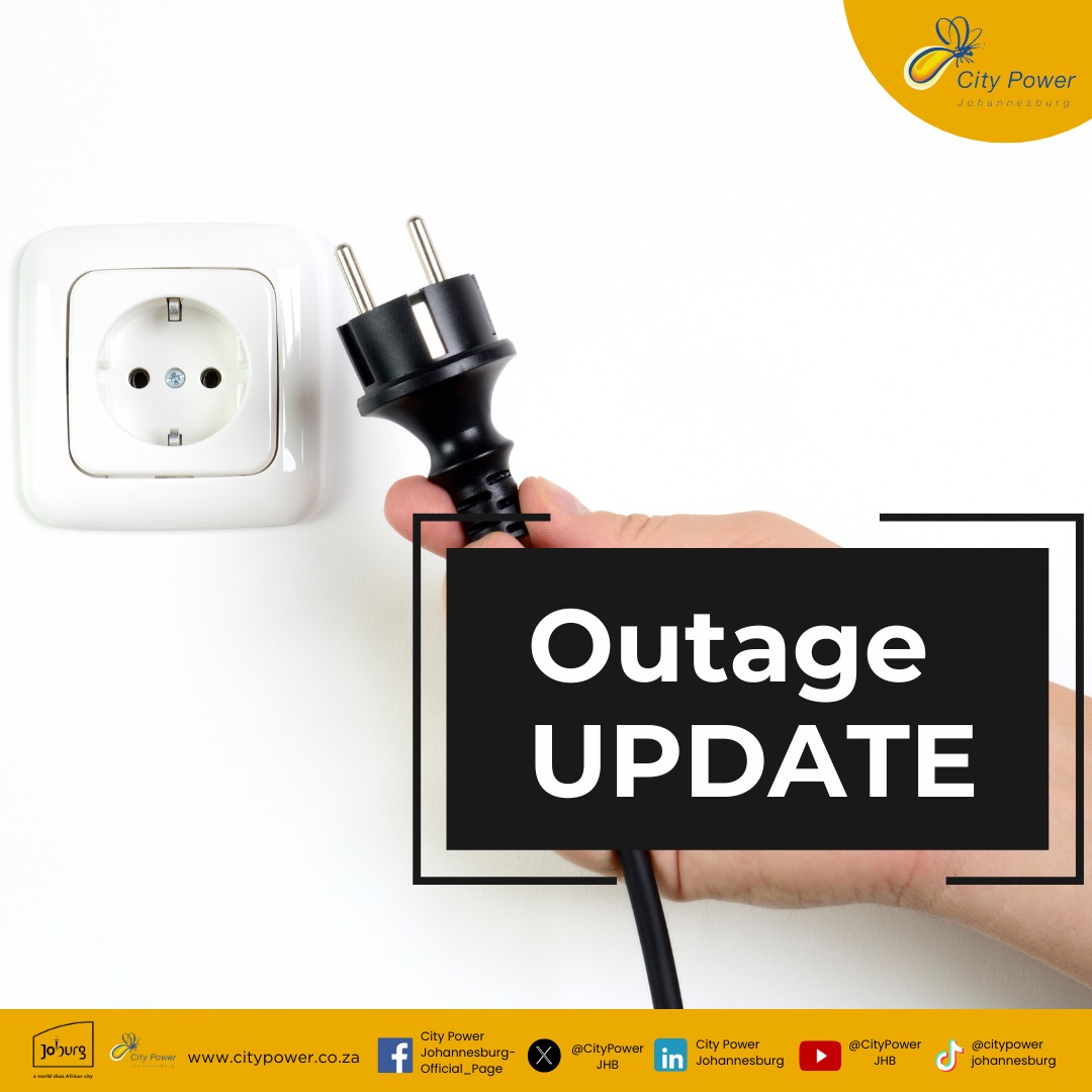 #CityPowerUpdates #InnerCitySDC

*Bellevue substation*, affecting Yeoville, Bellevue East, Bezuidenhoutvalley, and other surroundings.

Transfomer is ready for restoration.

We promise to keep affected customers posted, throughout.

And apologise for any inconvenience caused. ^IM