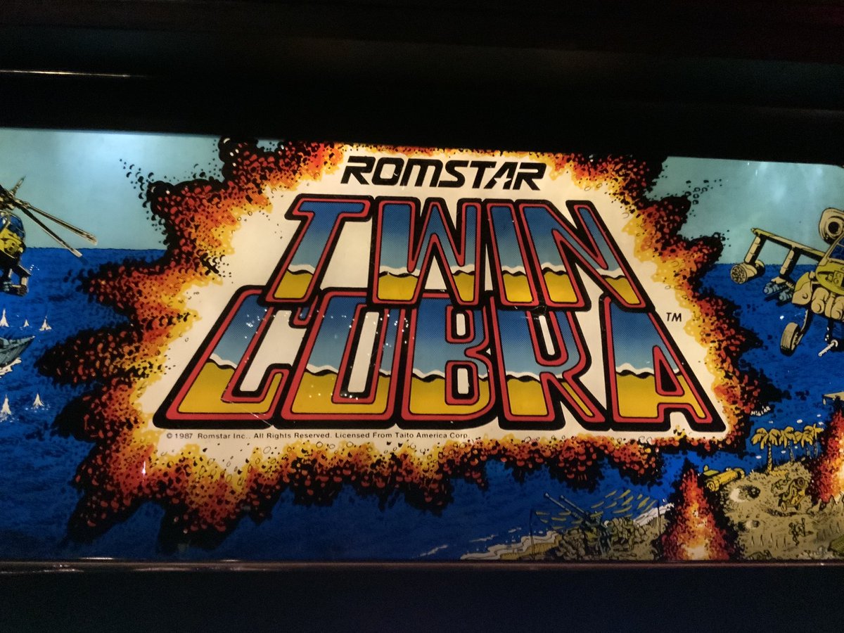 WE HAVE LIGHT! #DIY #vintage #TwinCobra #arcade #marquee #RETROGAMING #STG #shmup