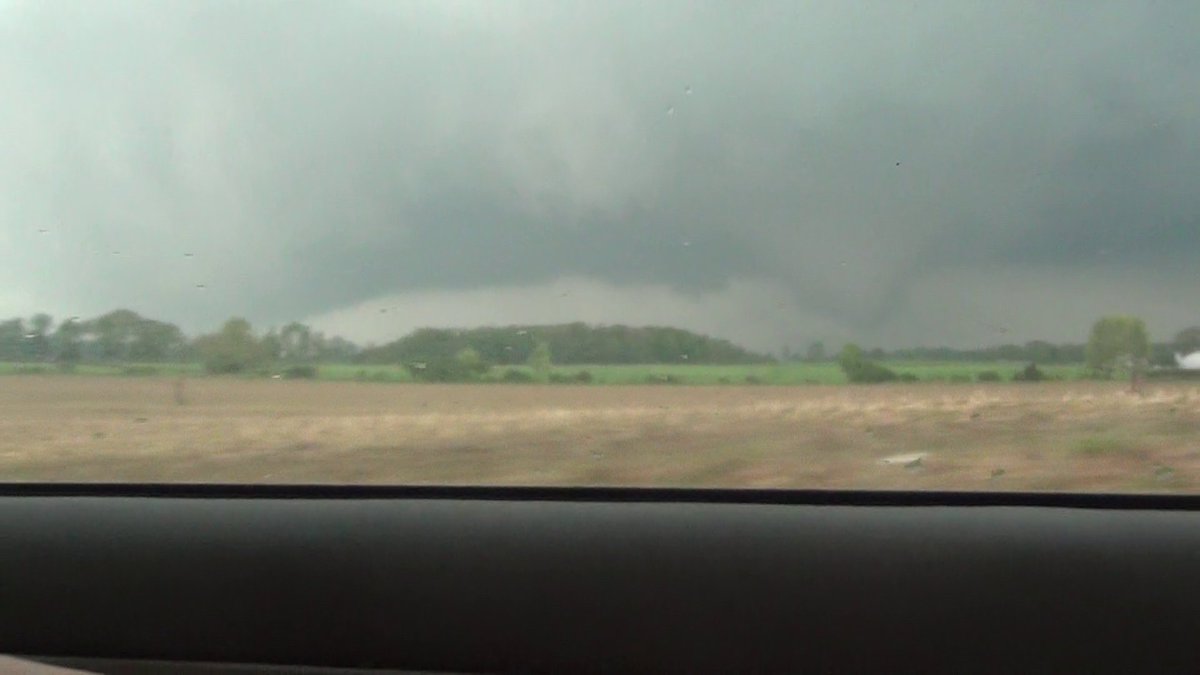 Saw a tornado near Centreville, MI  today.