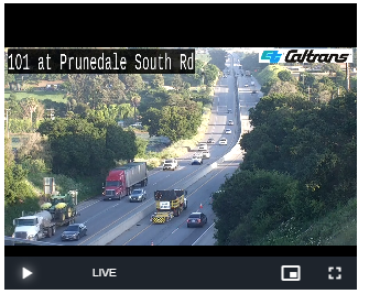 KCBSAMFMTraffic's tweet photo. #Prunedale -- Heavy on southbound #Highway101 approaching Blackie Road. Roadwork has the left lane blocked. (Photo: @CaltransD5) #KCBSTraffic.