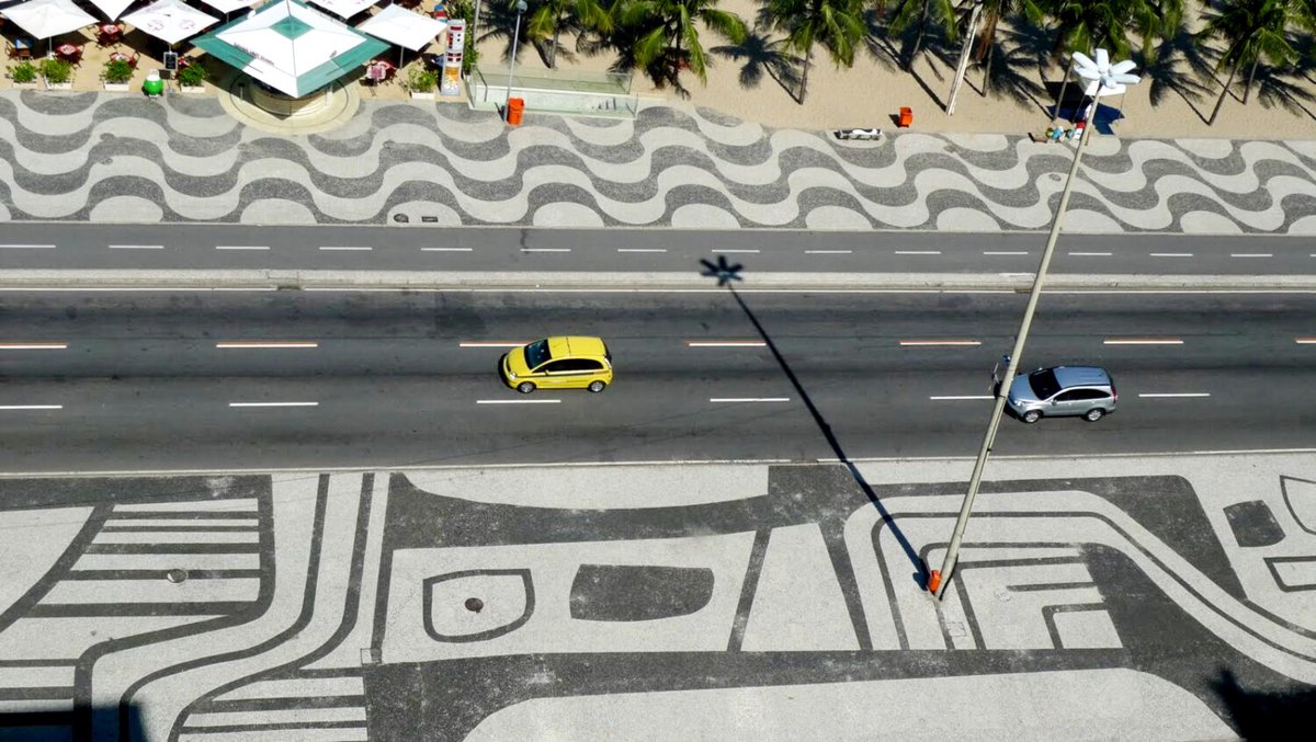 The amazing walkway designs of Rio de Janeiro by artist Roberto Burle Marx